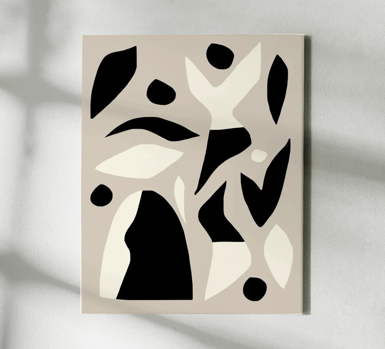 Knallende kleur uitsnede 05 canvas met Baklijst van Little Dean