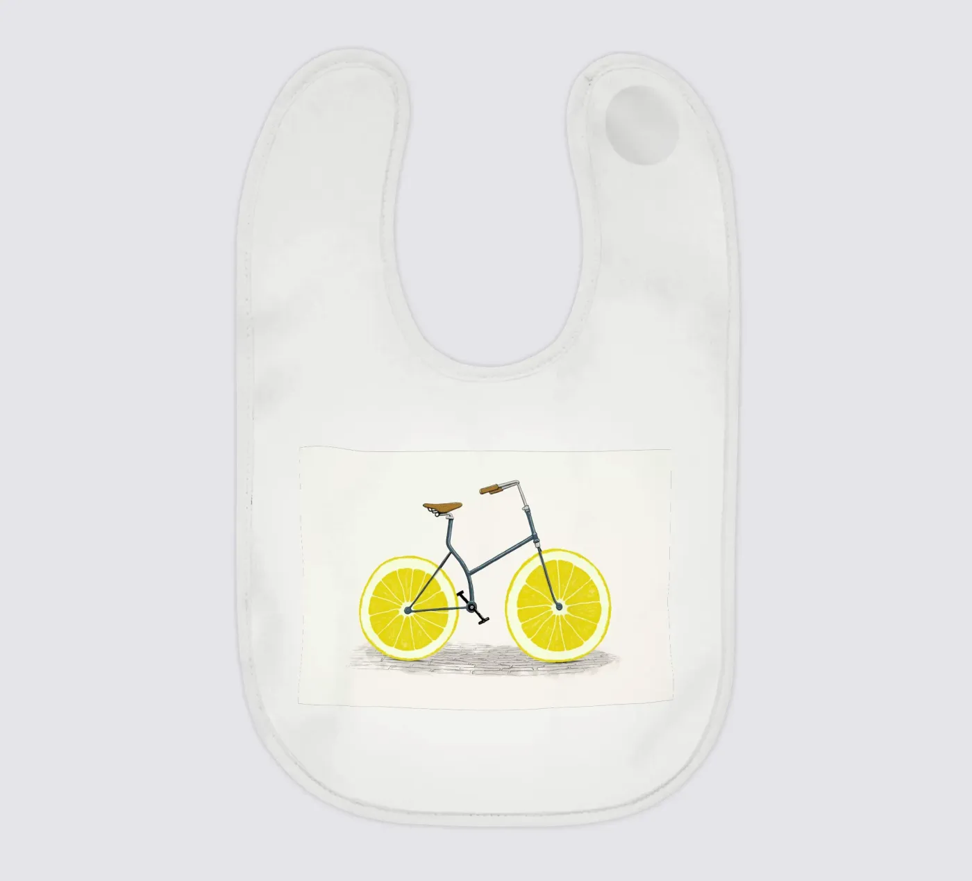 Lemonade baby bib by Florent Bodart
