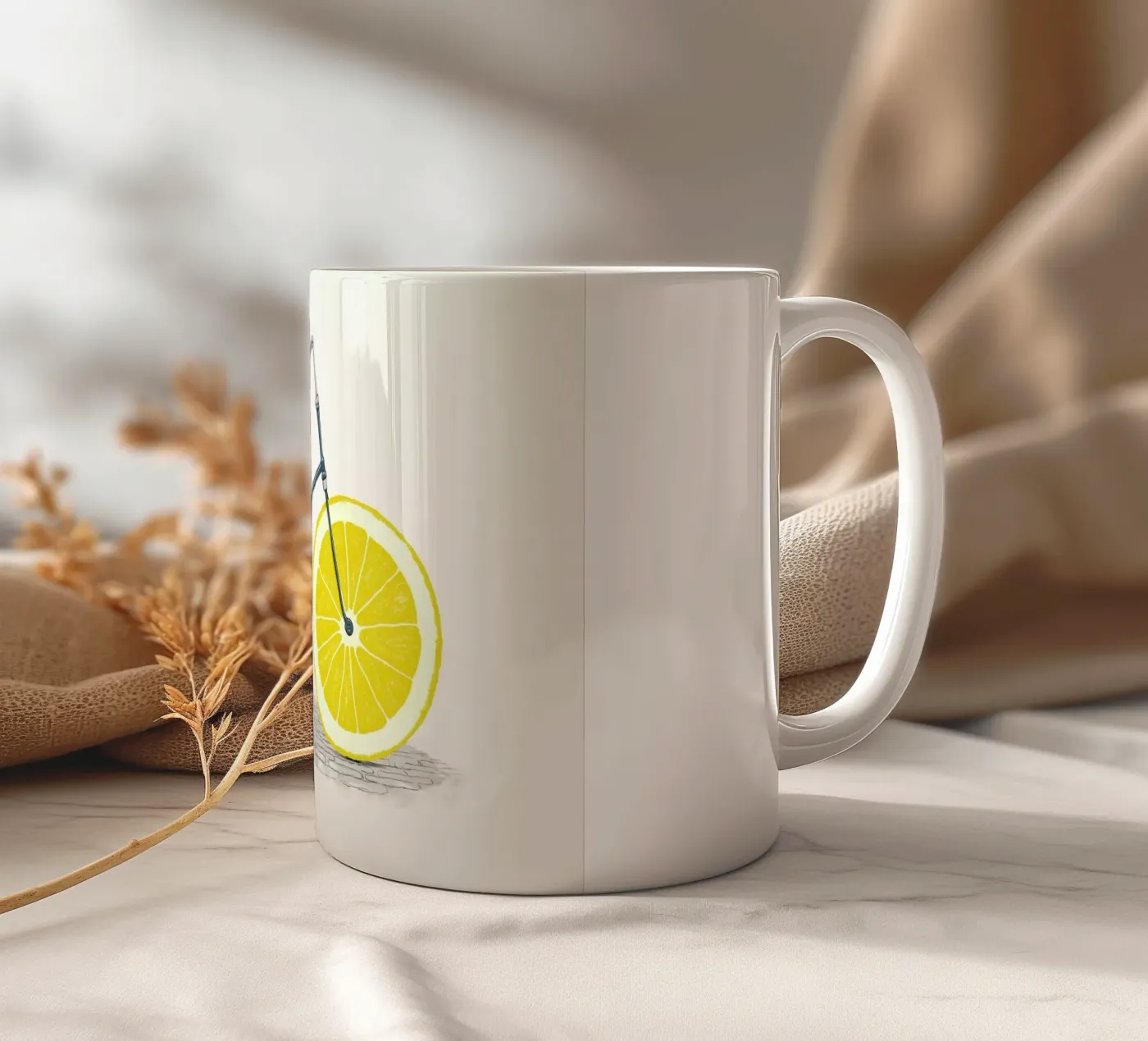 Lemonade Keramik Tasse von Florent Bodart