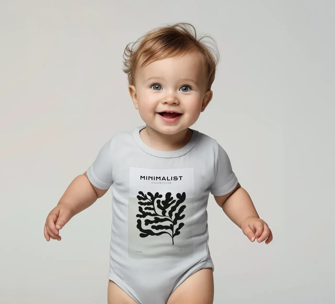 Boho Bohemian 4 Soft Coral 3 body neonato maniche corte da Boho Print Collection