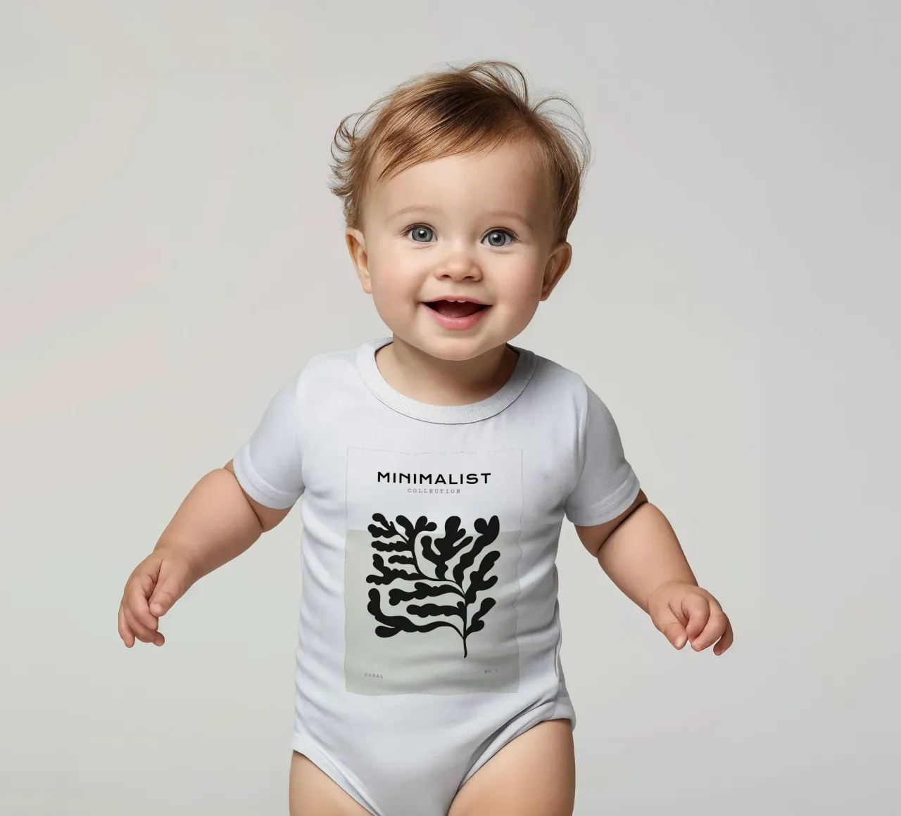 Boho Bohemian 4 Soft Coral 3 body neonato maniche corte da Boho Print Collection