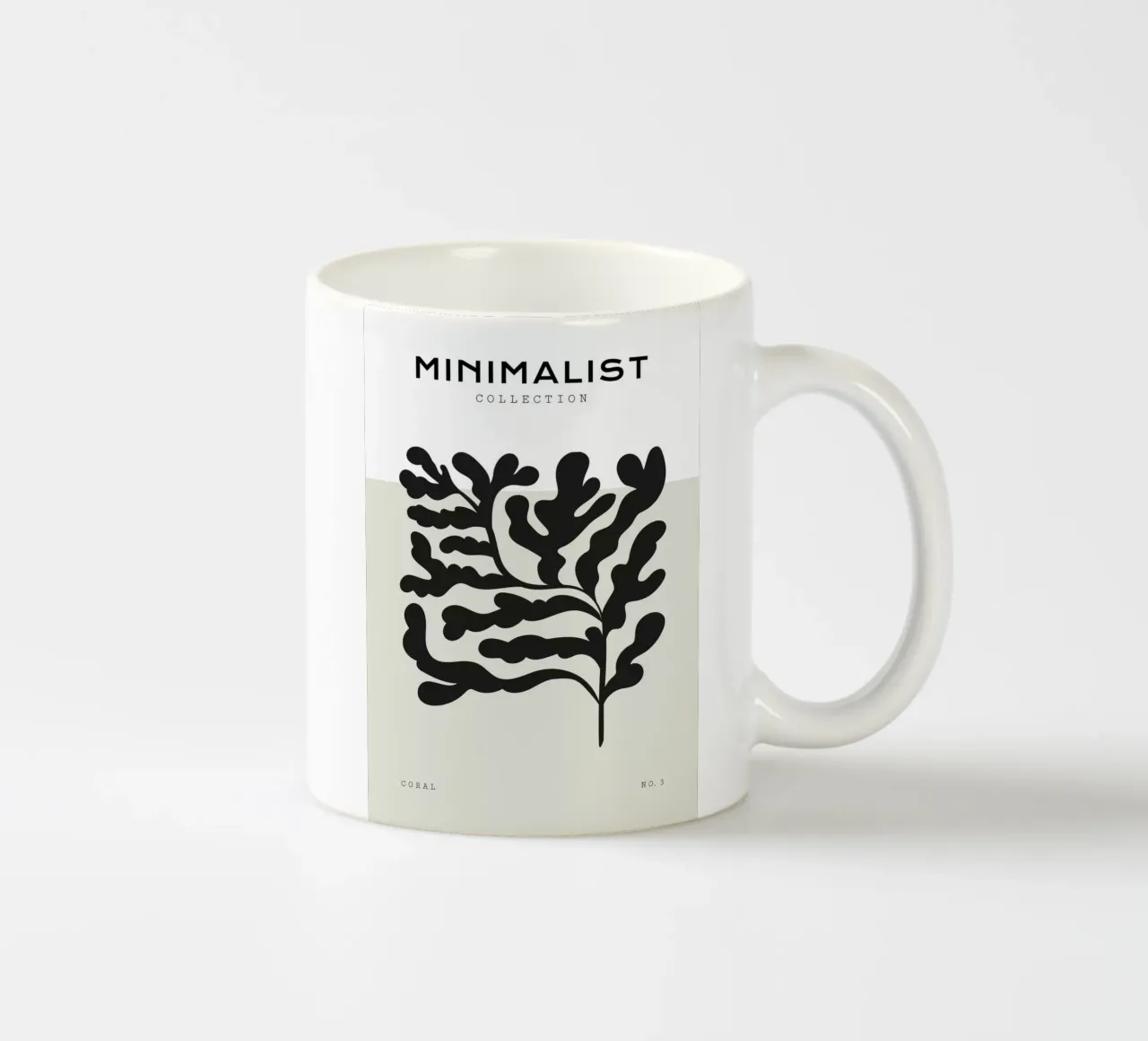 Boho Bohemian 4 Soft Coral 3 ceramic mug by Boho Print Collection