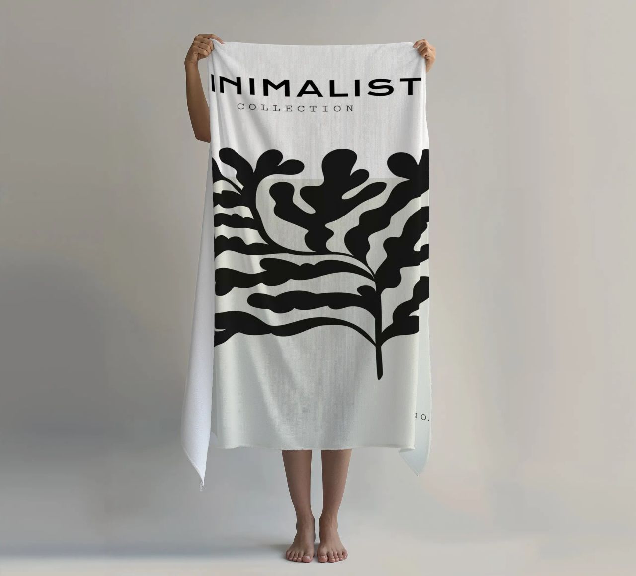 Boho Bohemian 4 Soft Coral 3 beach towel by Boho Print Collection