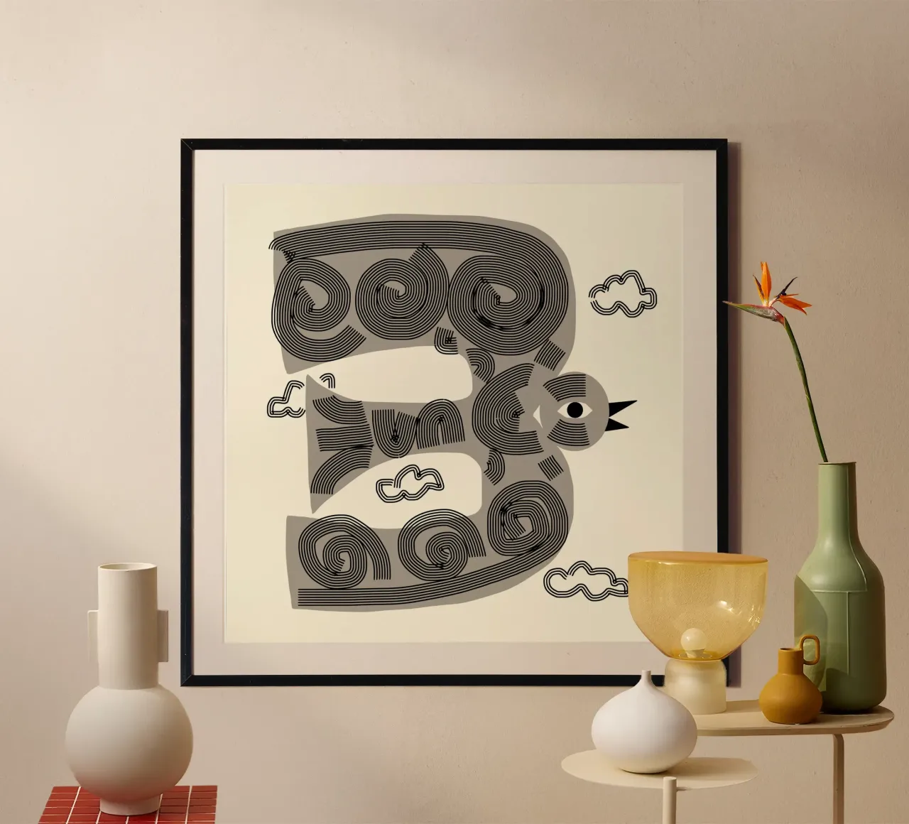 Uccello grigio poster da Little Dean