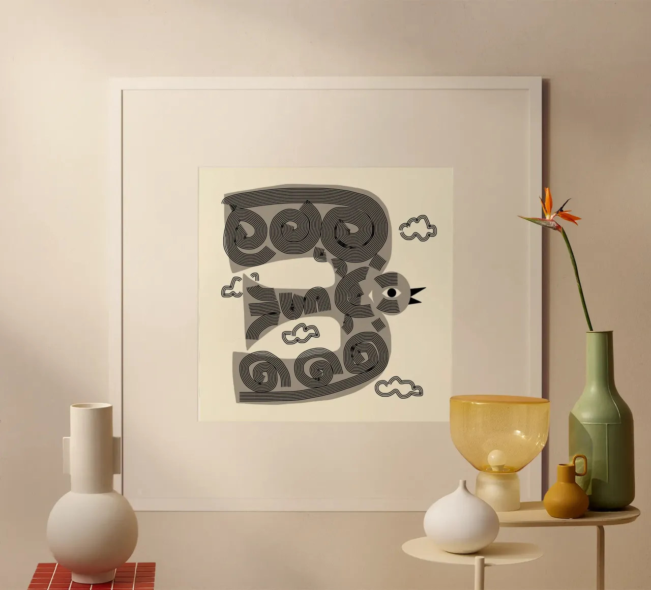 Uccello grigio poster da Little Dean