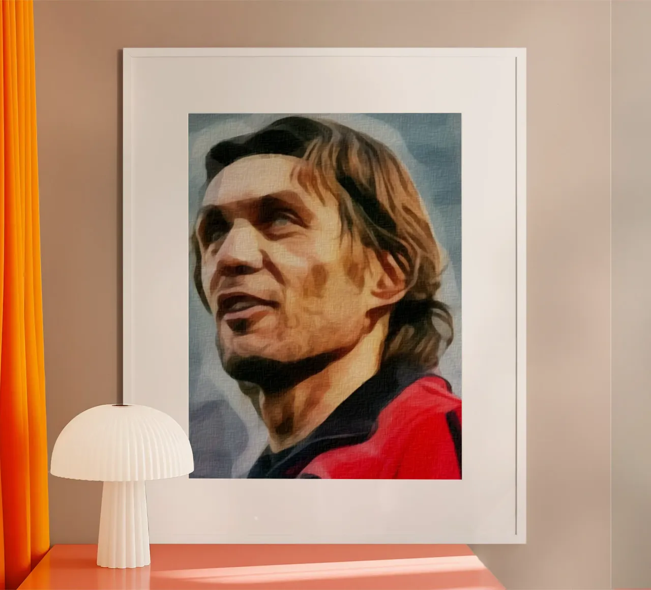 Paolo Maldini poster con telaio in plastica da dan band