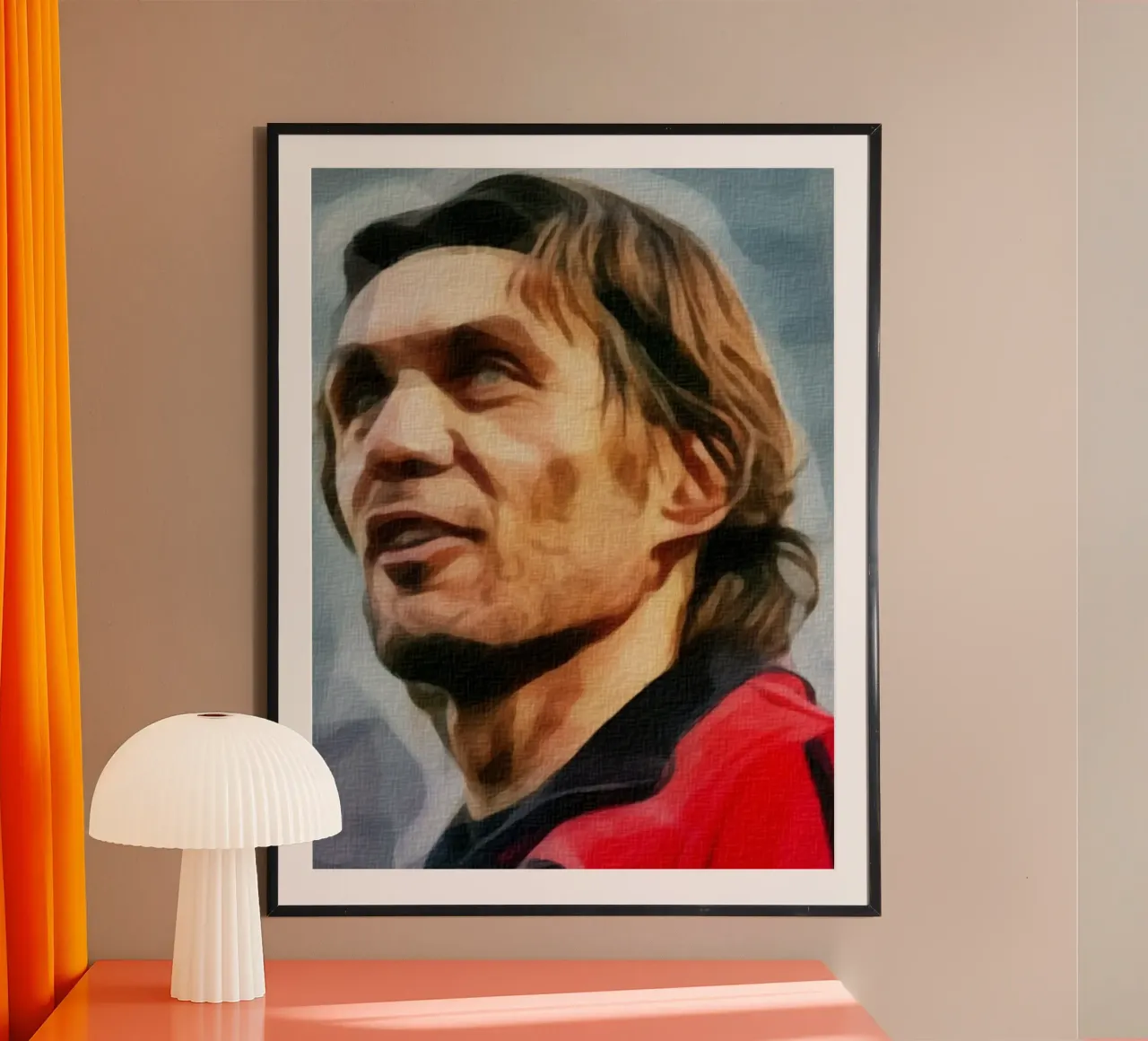 Paolo Maldini poster con telaio in plastica da dan band