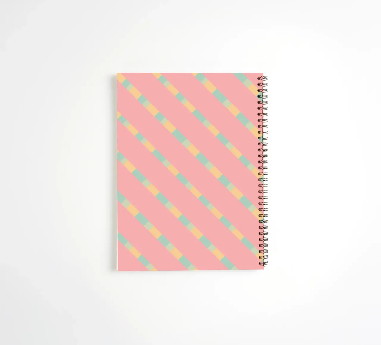 Weaving stripe pattern 12 spiral notebook by Little Dean