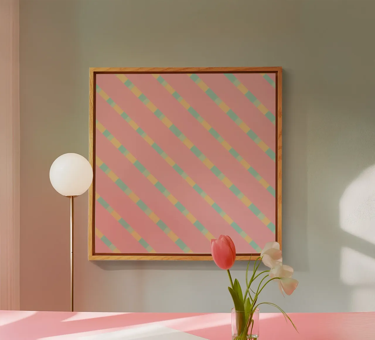 Weaving stripe pattern 12 plexiglass da Little Dean