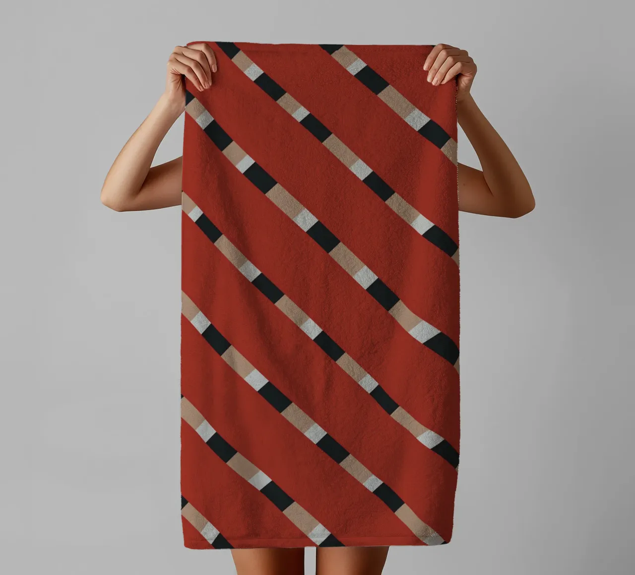 Weaving stripe pattern 13 towel by Little Dean