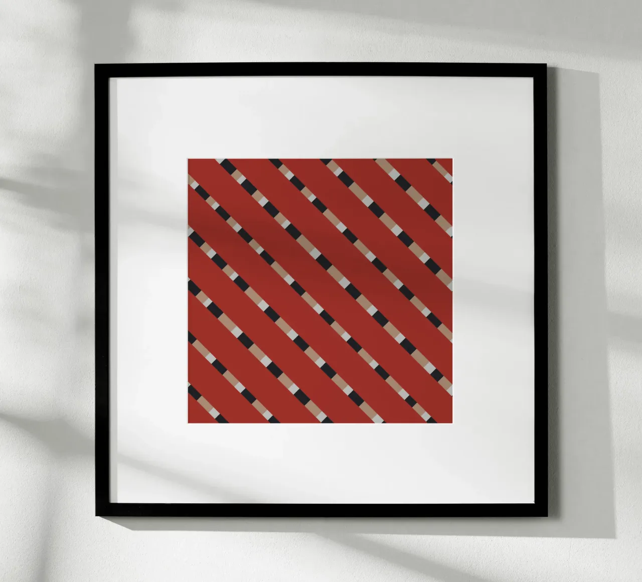 Weaving stripe pattern 13 poster by Little Dean