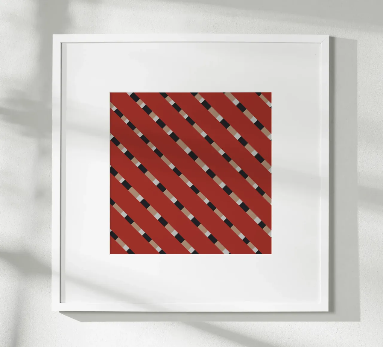 Weaving stripe pattern 13 poster by Little Dean