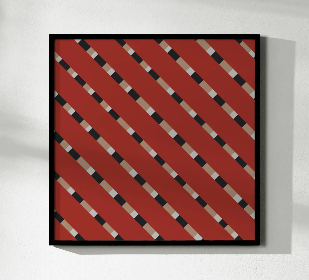 Weaving stripe pattern 13 poster by Little Dean