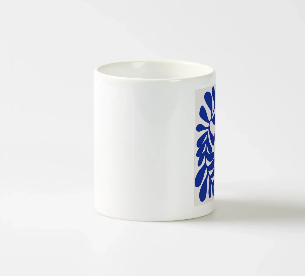 Ultramarine foliage ceramic mug by Little Dean