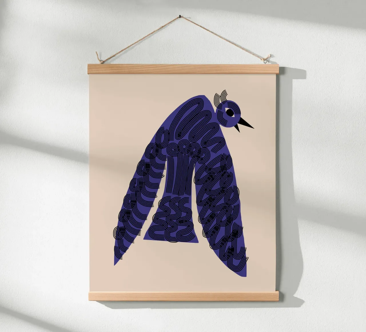 L'uccello blu vola poster da Little Dean