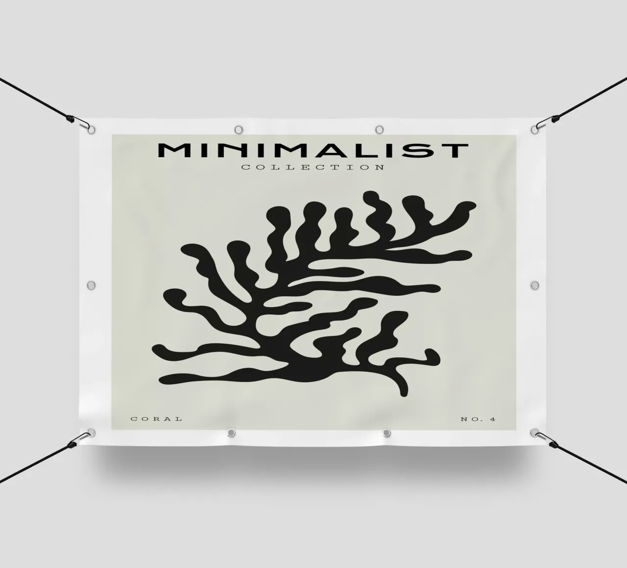 Boho Bohemian 4 Soft Coral 4 telo in pvc da Boho Print Collection