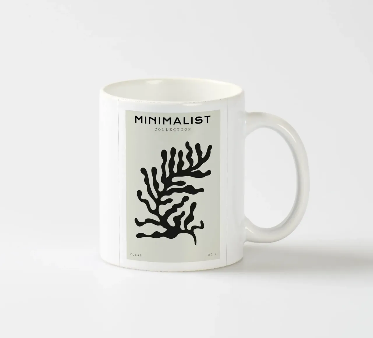 Boho Bohemian 4 Soft Coral 4 tazza in ceramica da Boho Print Collection