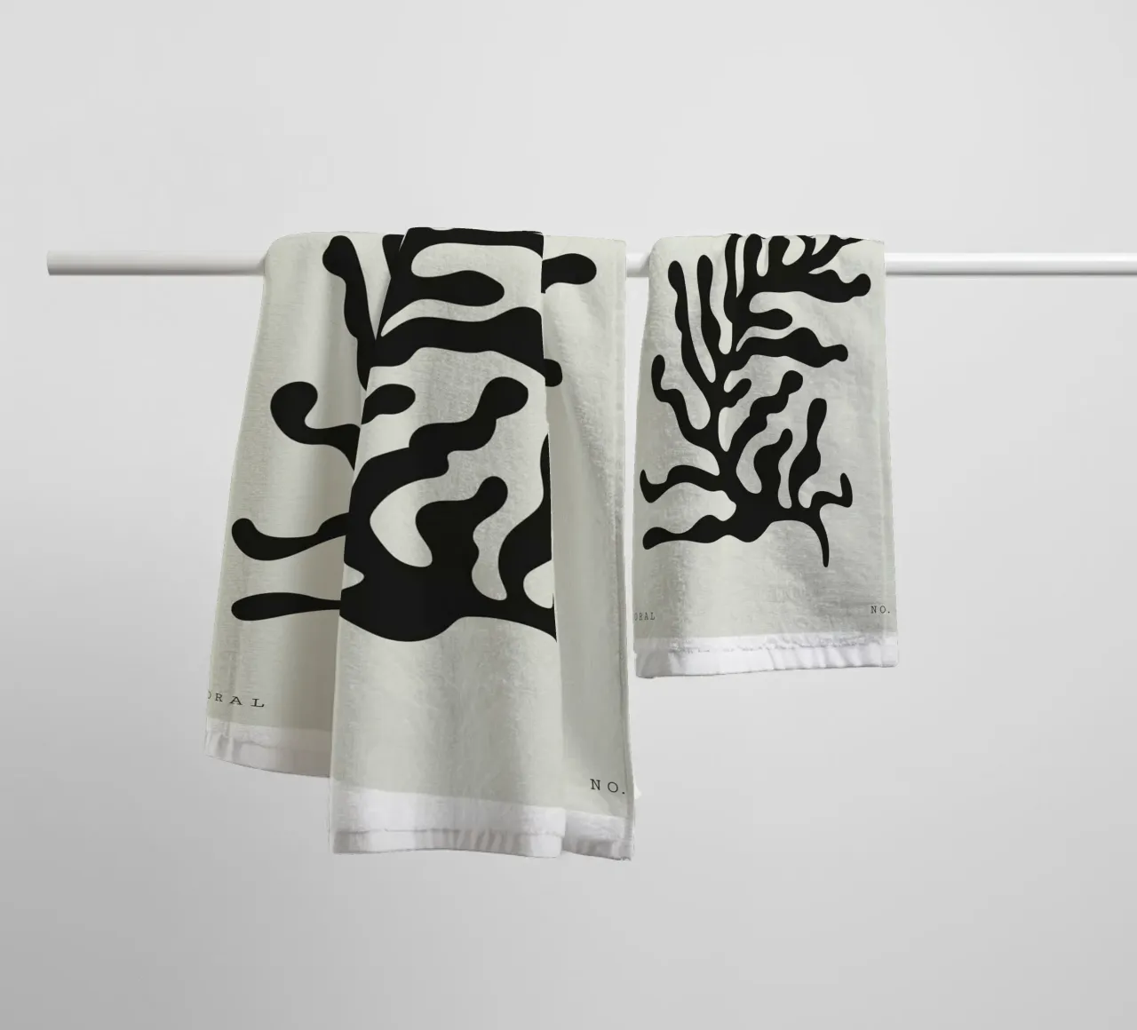 Boho Bohemian 4 Soft Coral 4 toalla de baño de Boho Print Collection
