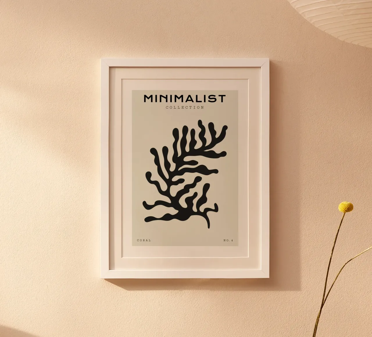 Boho Bohemian 4 Soft Coral 4 carta hahnemühle da Boho Print Collection