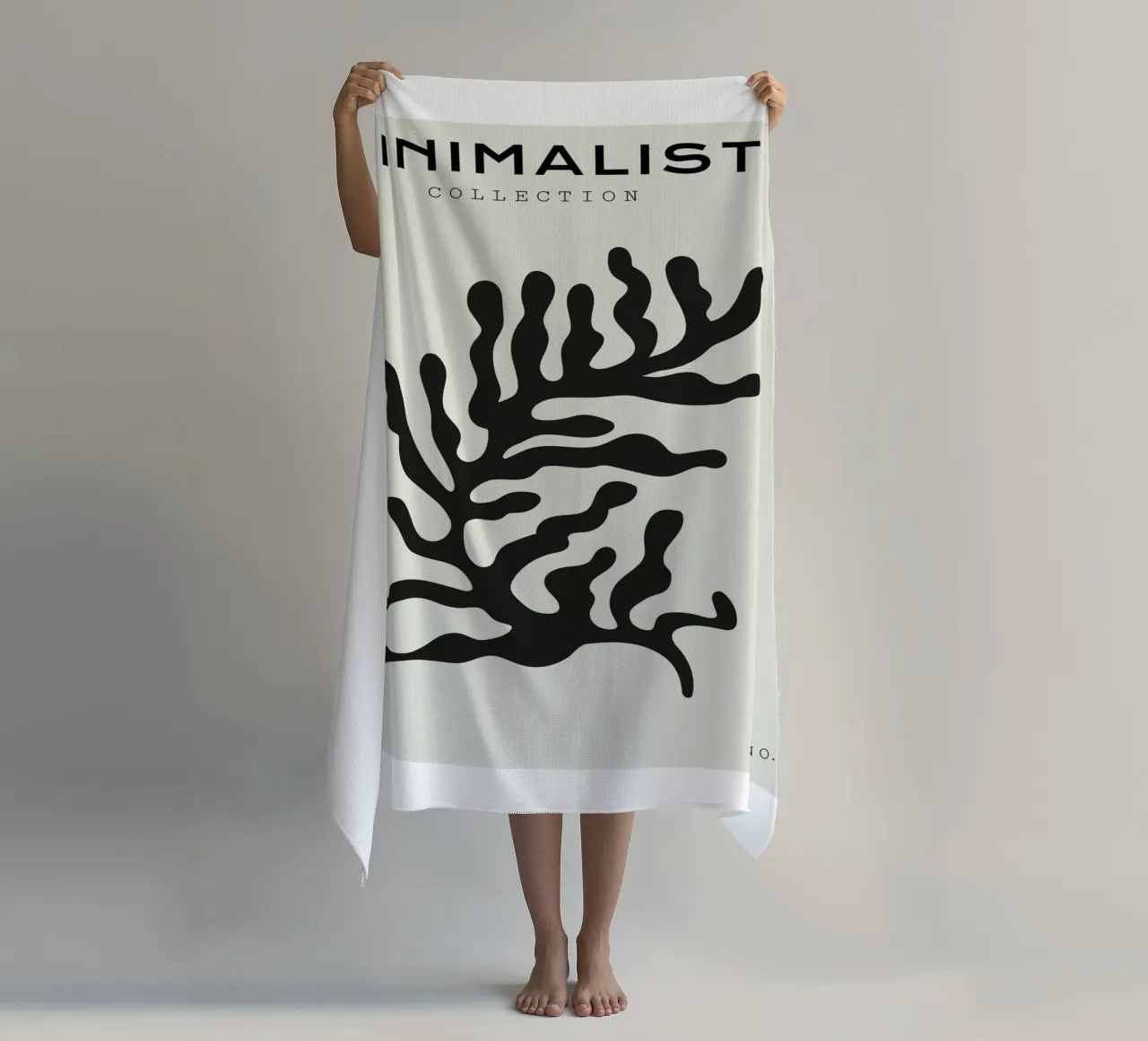 Boho Bohemian 4 Soft Coral 4 telo mare da Boho Print Collection