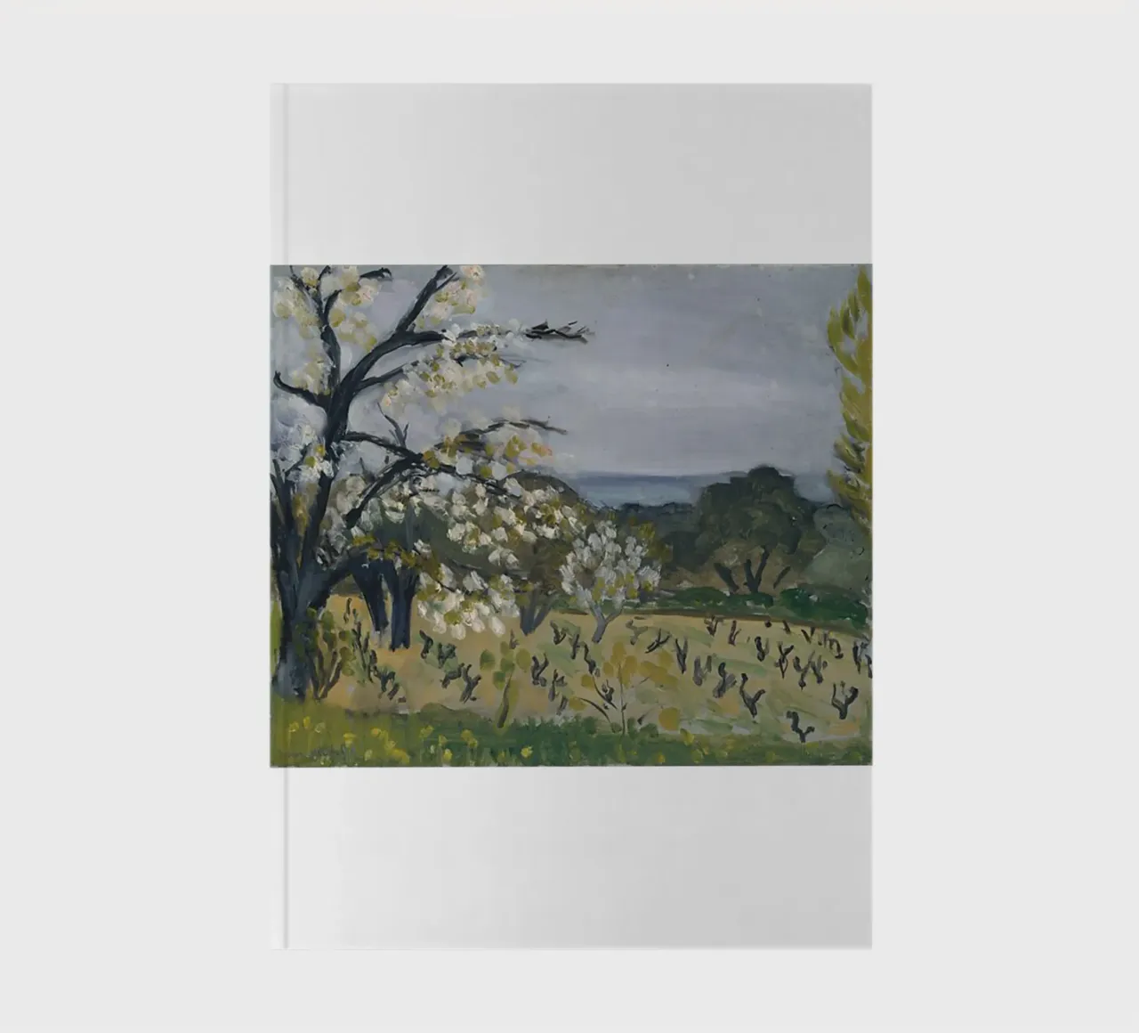 view of rice fields notebook by briyan shop