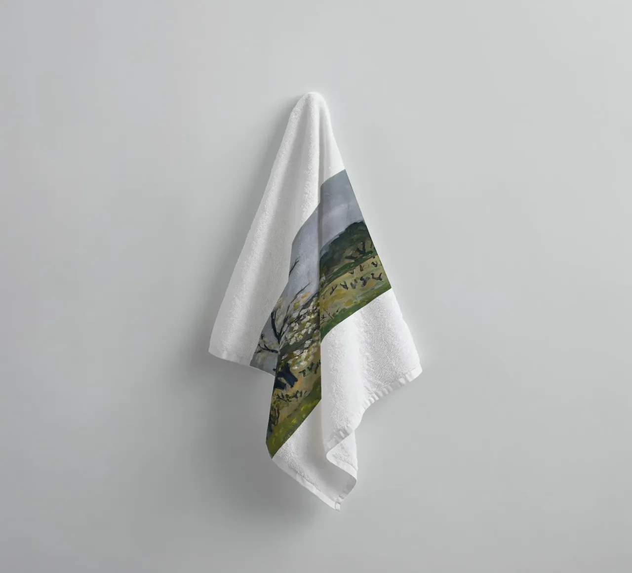 view of rice fields towel by briyan shop