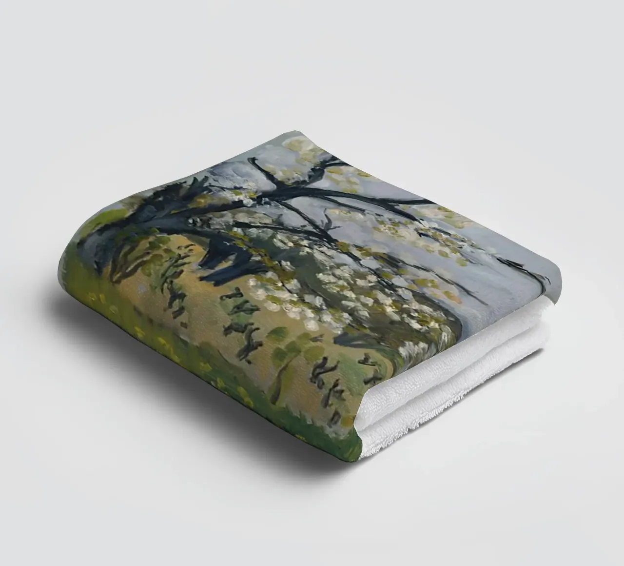 view of rice fields towel by briyan shop