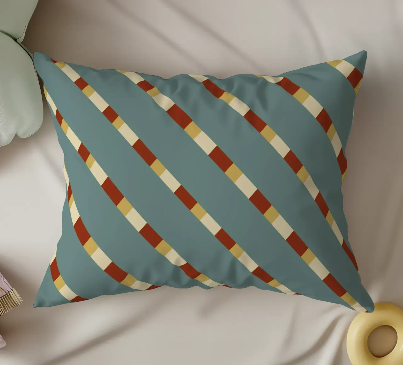 Tessitura a righe 14 cuscino da Little Dean