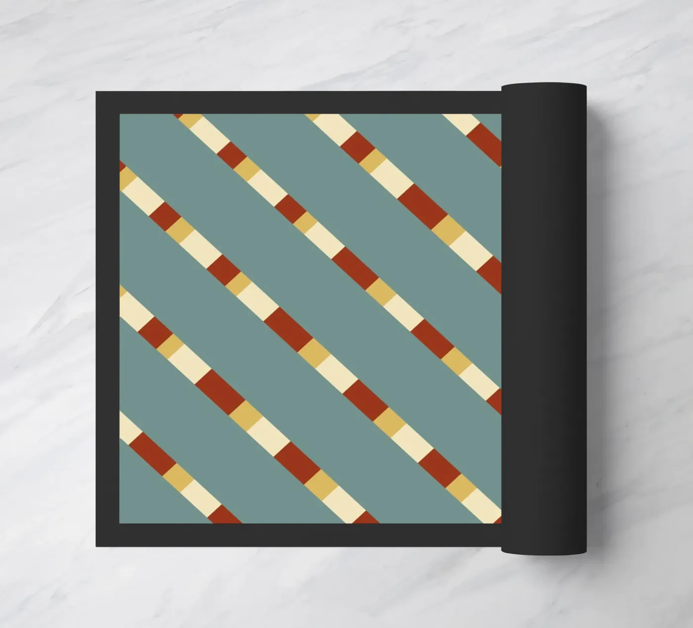 Weaving stripe pattern 14 doormat by Little Dean