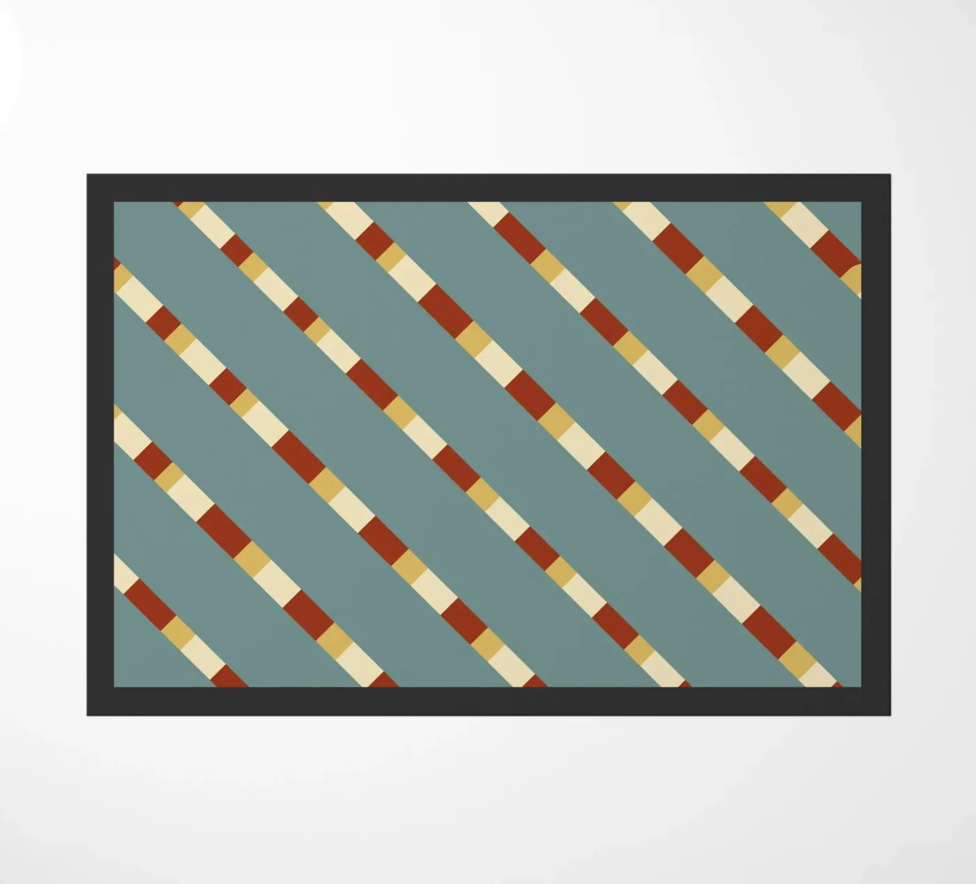 Weaving stripe pattern 14 doormat by Little Dean