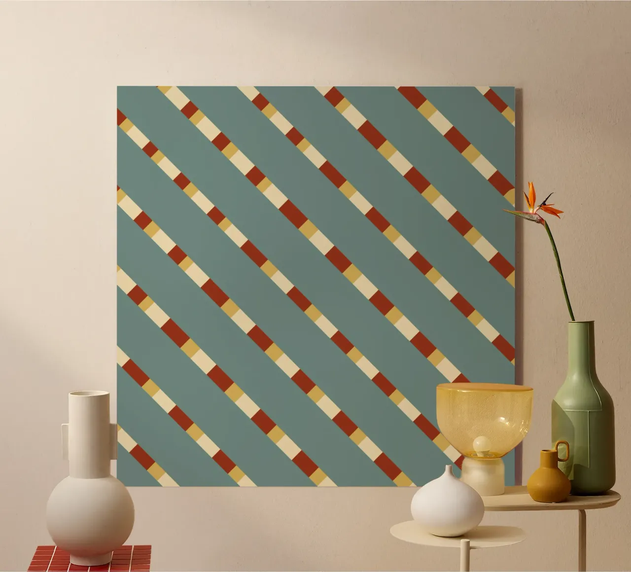 Weaving stripe pattern 14 plexiglass da Little Dean