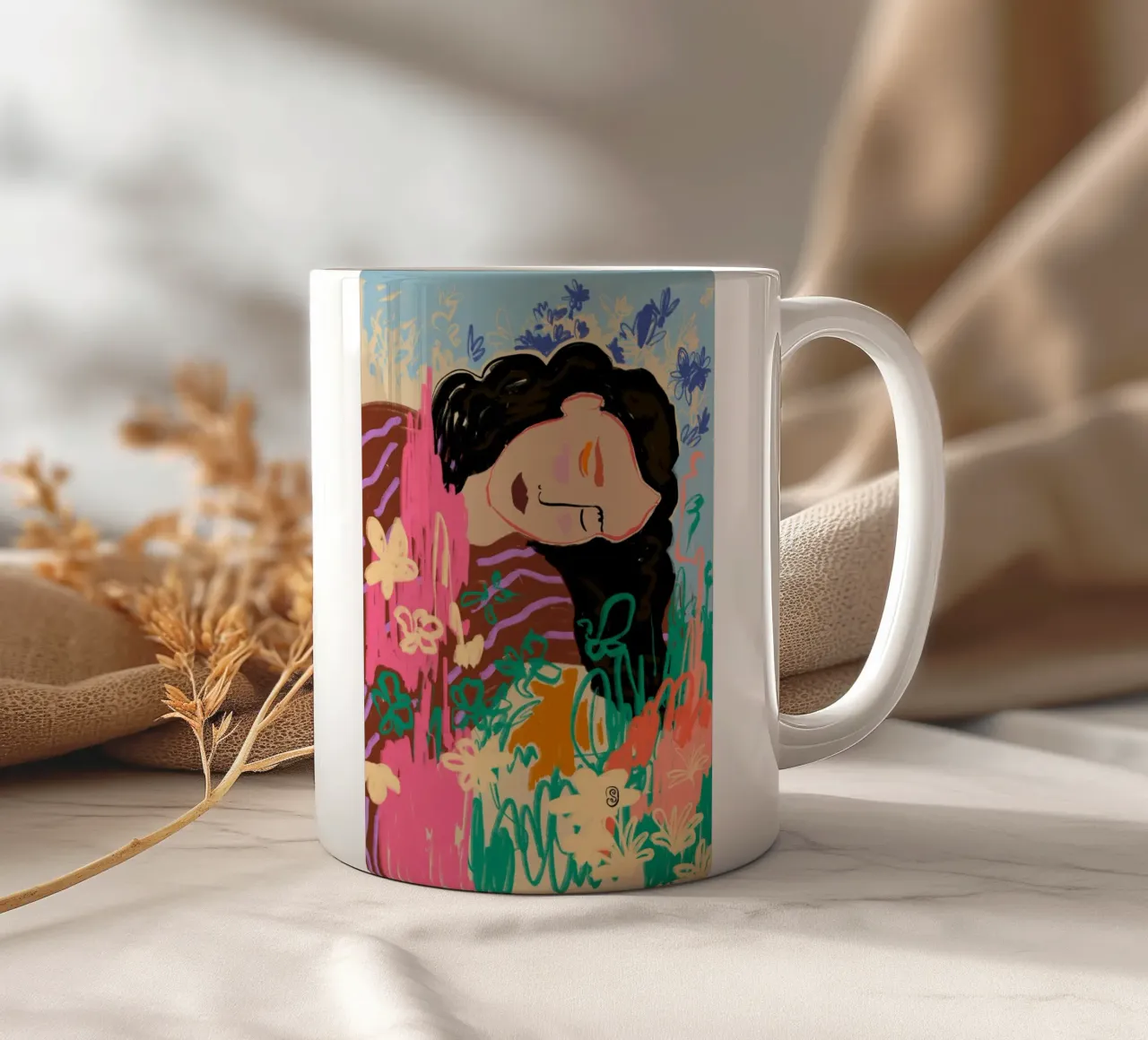 SOGNATORE tazza in ceramica da Sandra Poliakov