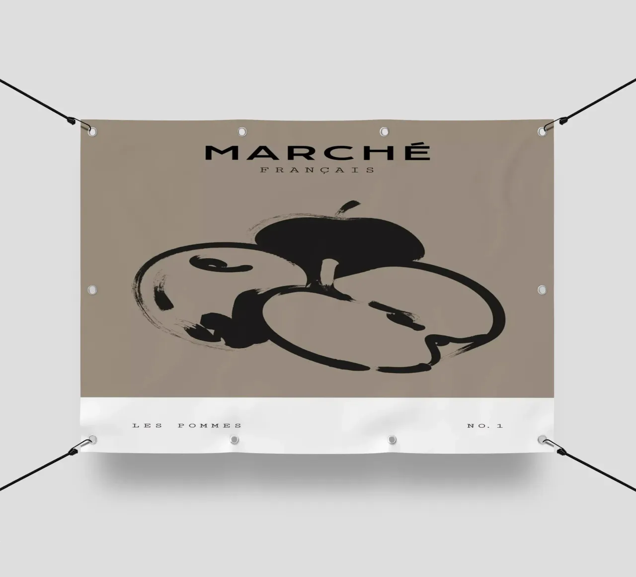 Boho Bohemian 5 Apples telo in pvc da Boho Print Collection