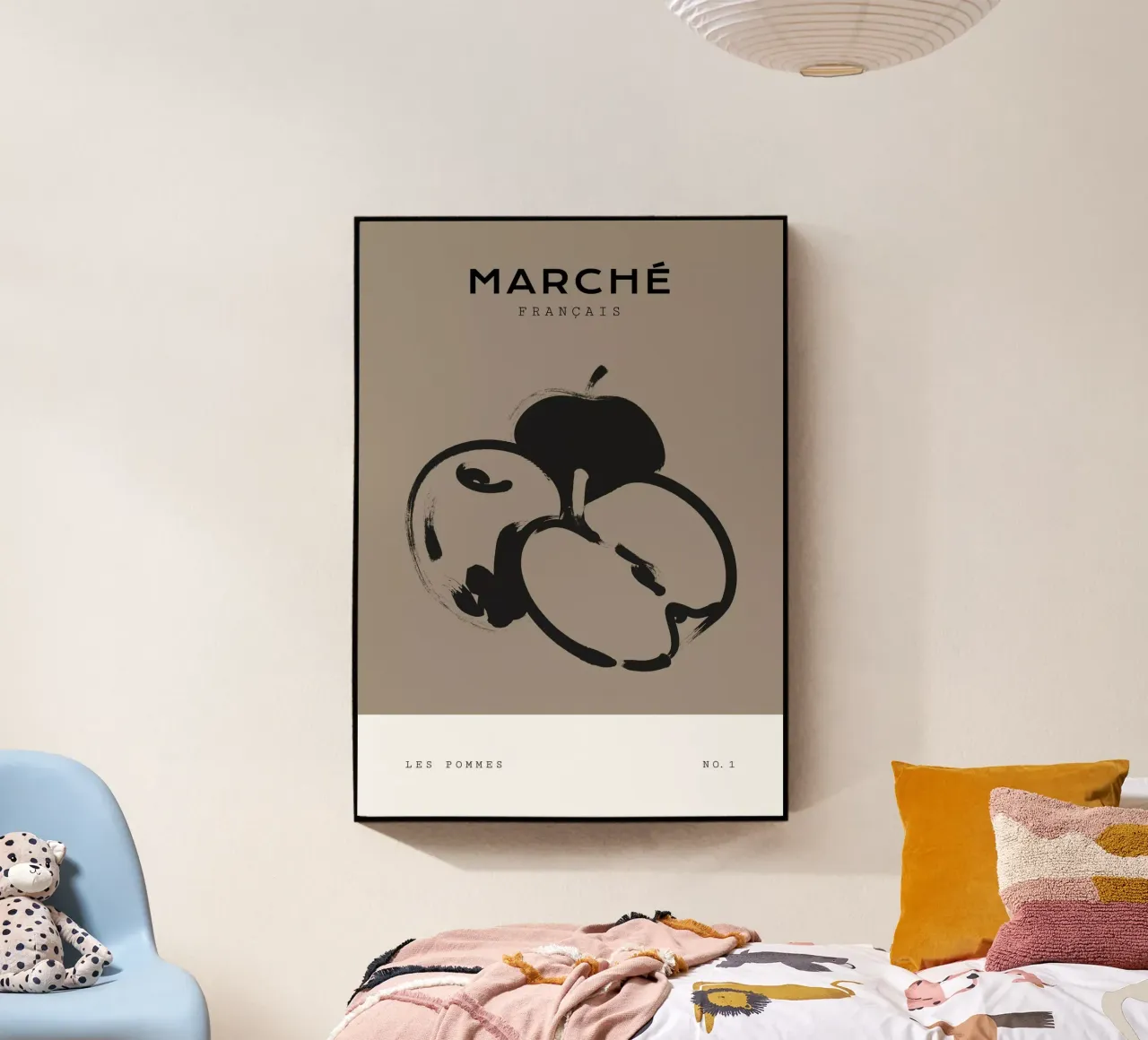 Boho Bohemian 5 Apples plexiglass da Boho Print Collection