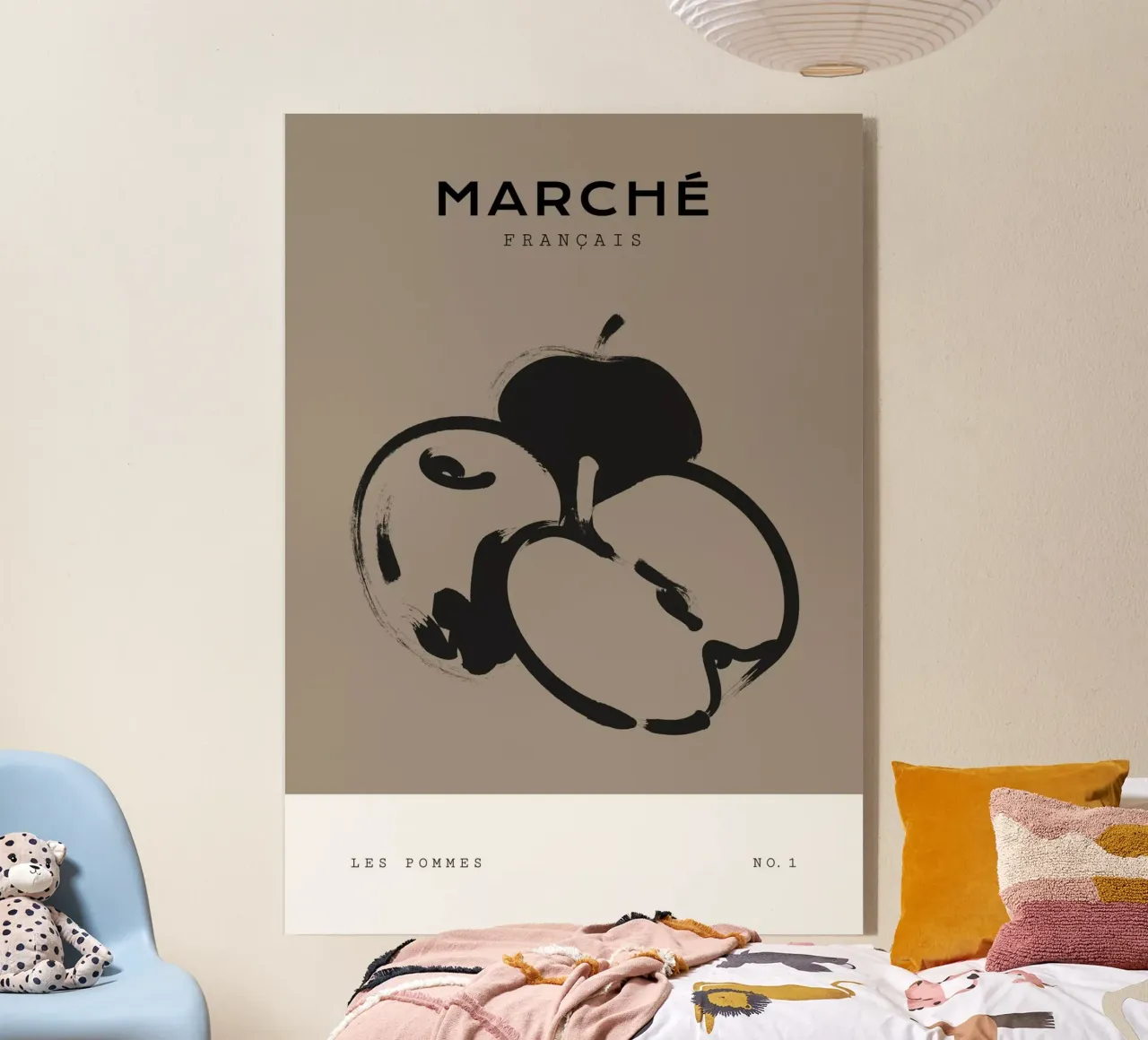 Boho Bohemian 5 Apples plexiglass da Boho Print Collection