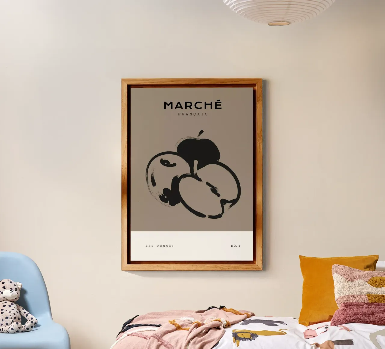 Boho Bohemian 5 Apples alluminio dibond da Boho Print Collection