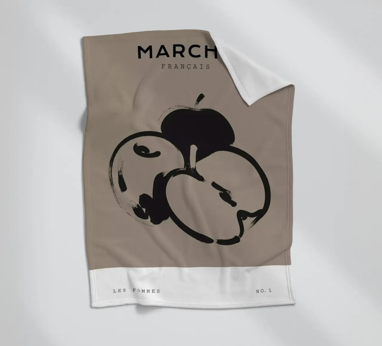 Boho Bohemian 5 Apples coperta in pile da Boho Print Collection