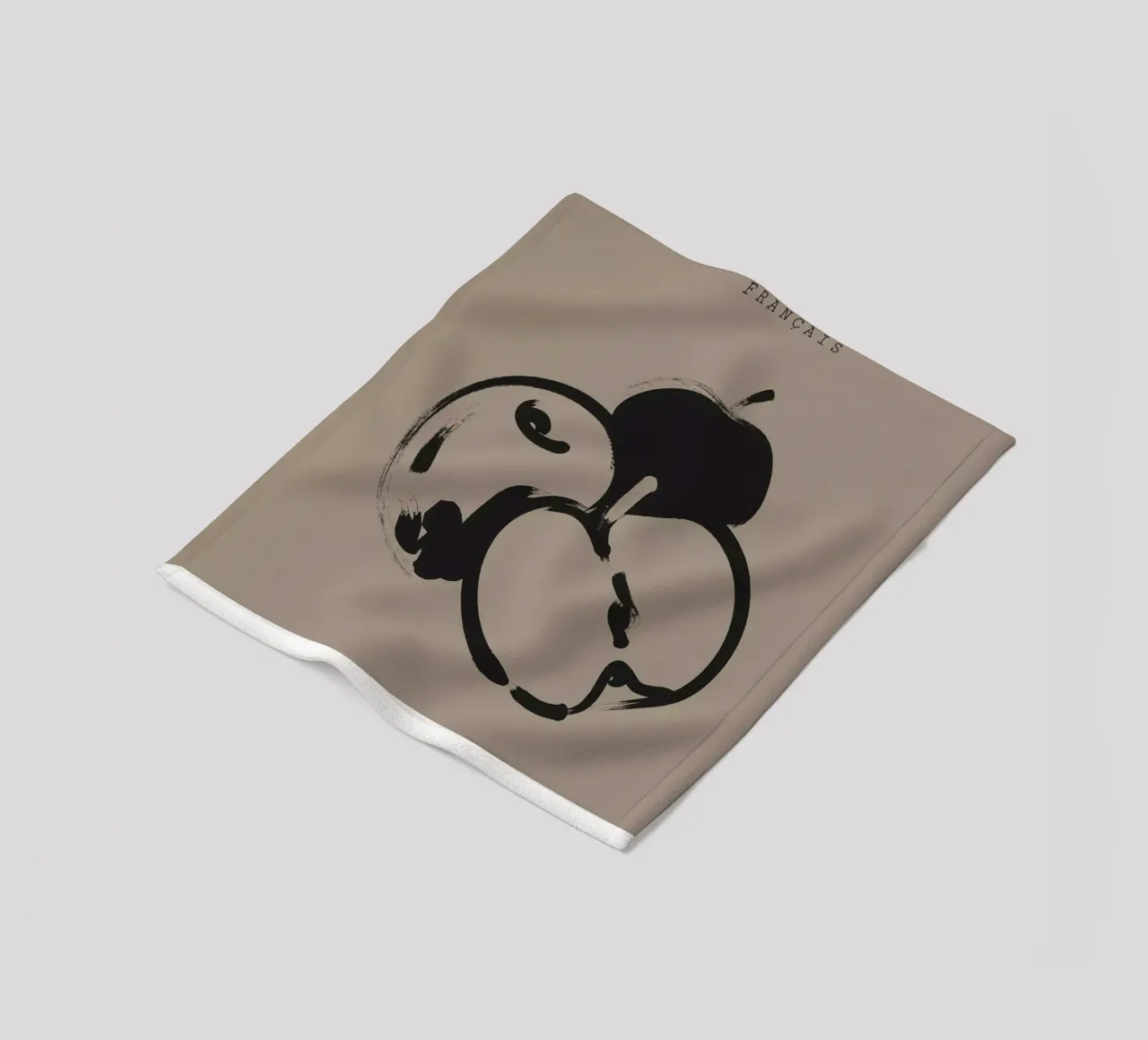 Boho Bohemian 5 Apples coperta in pile da Boho Print Collection