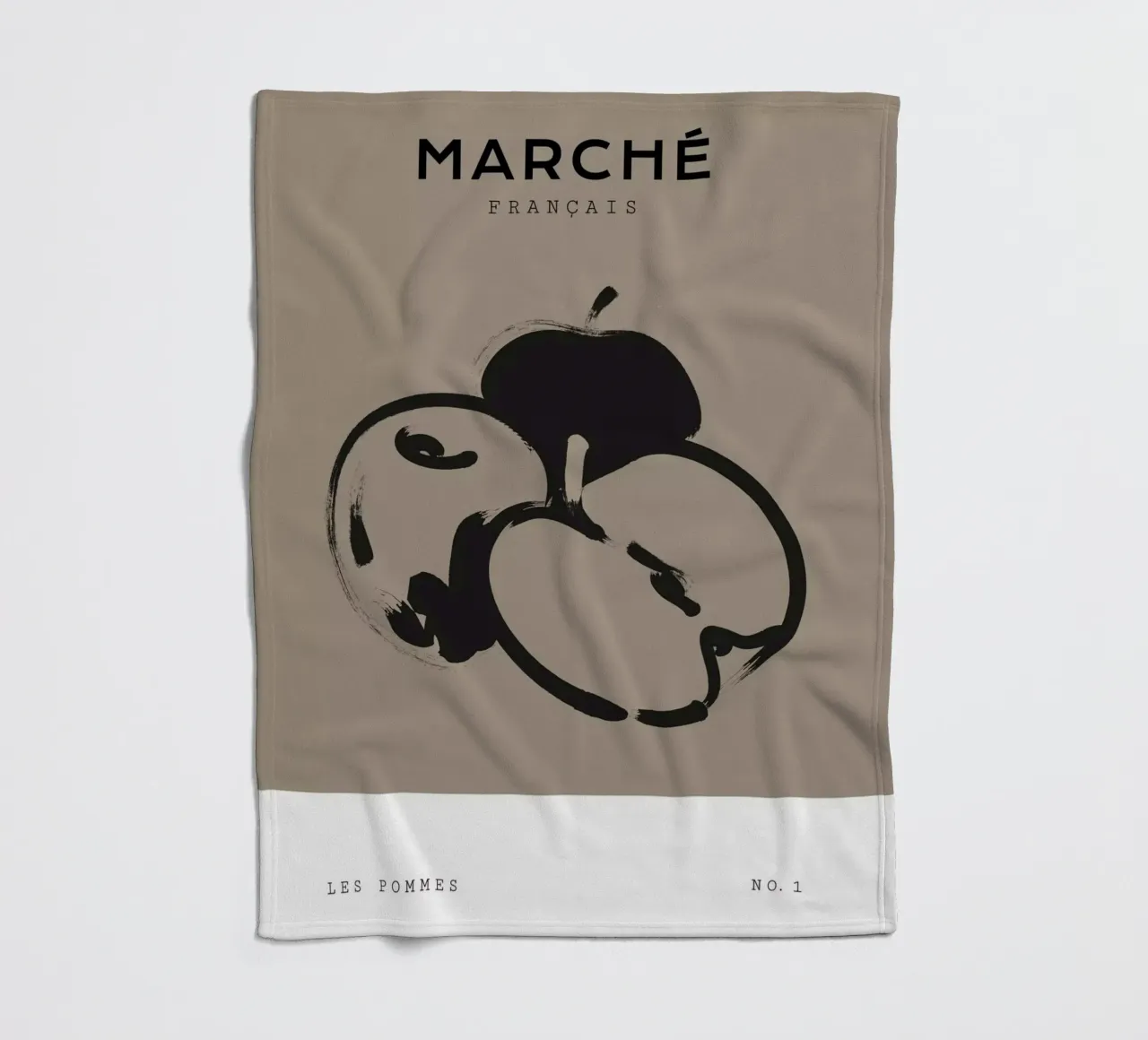 Boho Bohemian 5 Apples coperta in pile da Boho Print Collection