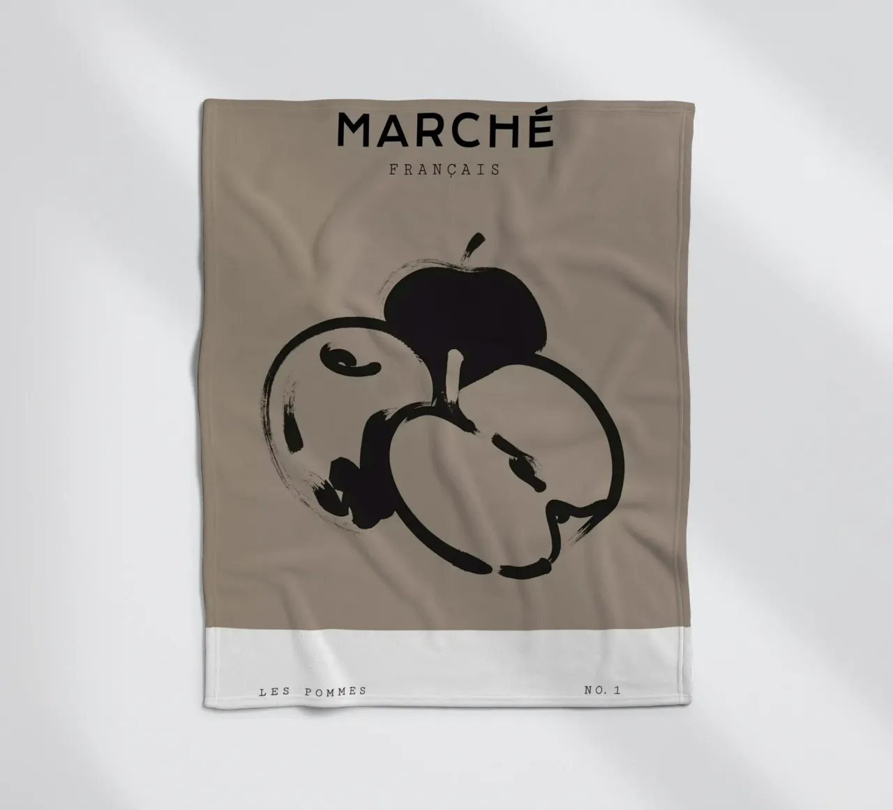 Boho Bohemian 5 Apples coperta in pile da Boho Print Collection