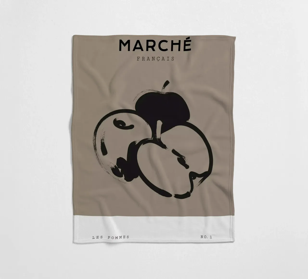 Boho Bohemian 5 Apples coperta in pile da Boho Print Collection