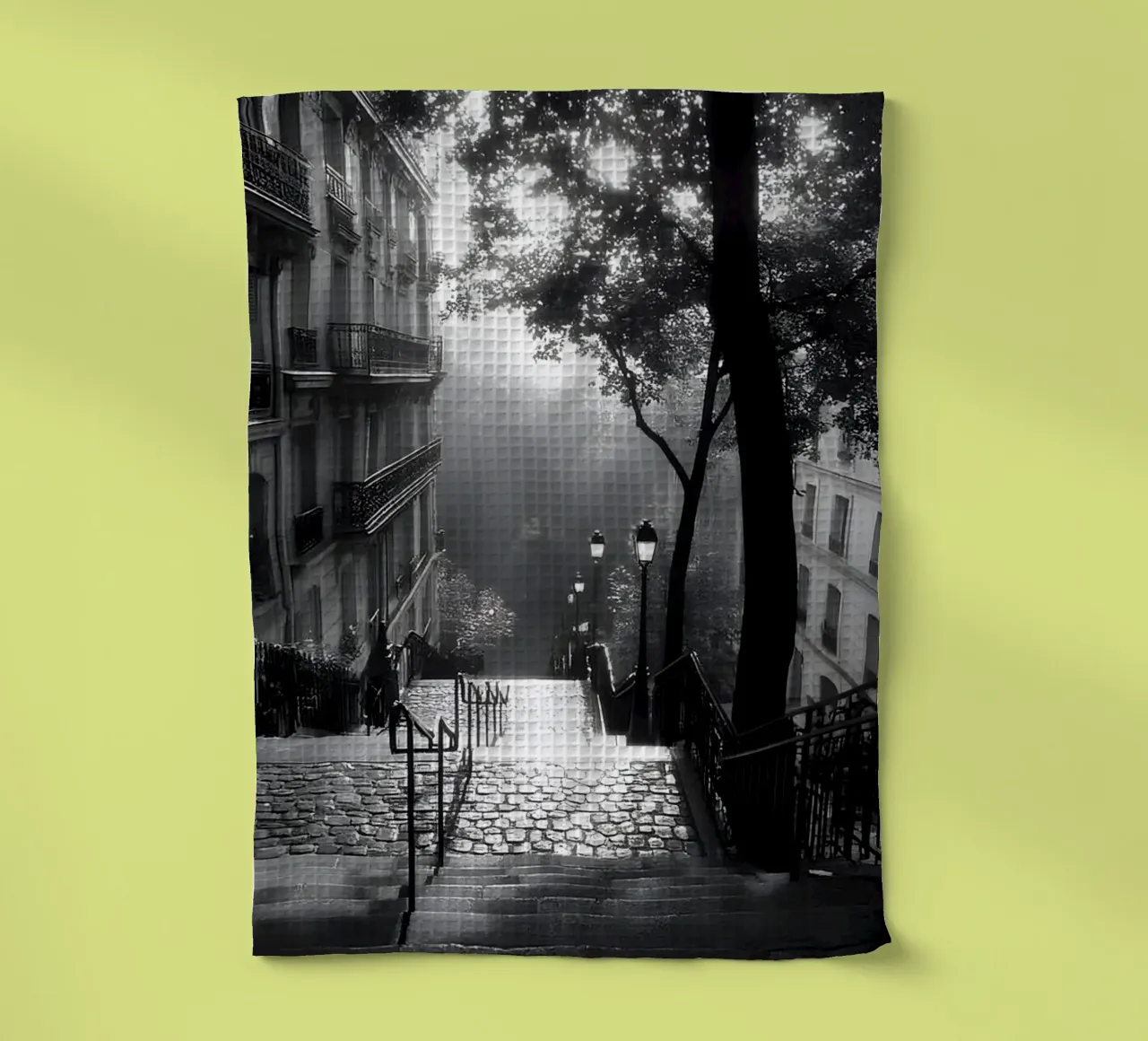 The memory between the steps tea towel by M-Ulrich-Digital Art