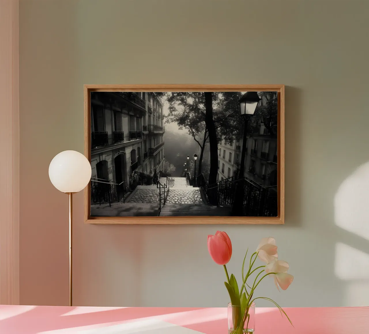 The memory between the steps canvas with Floater frame by M-Ulrich-Digital Art