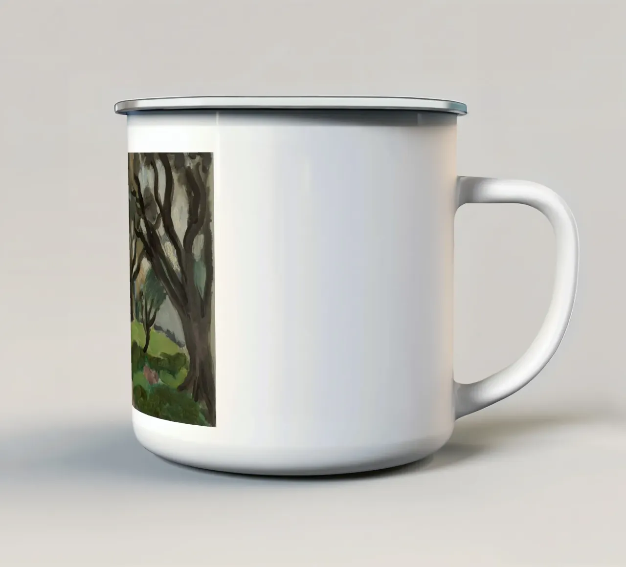 foresta spaventosa tazza in smalto da briyan shop
