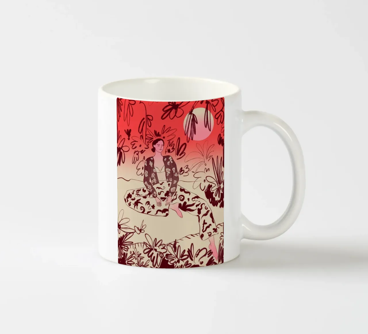FINDING PEACE tazza in ceramica da Sandra Poliakov