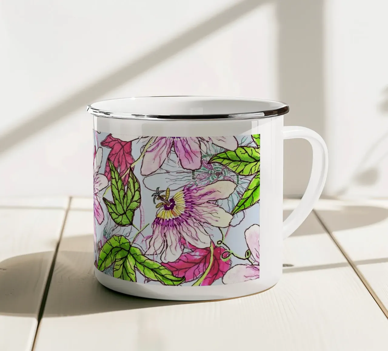 Passionsblume tazza in smalto da nicigabrieldesigns