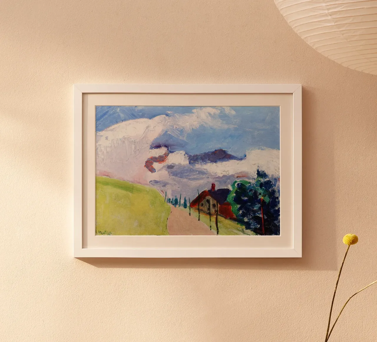 strada del villaggio collinare poster da briyan shop