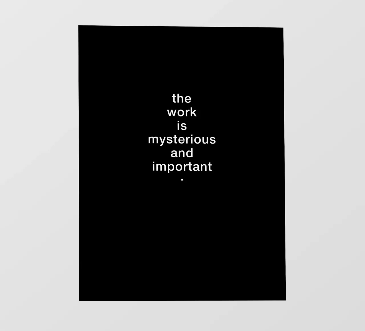 the work is mysterious pellicola backlit da 7115