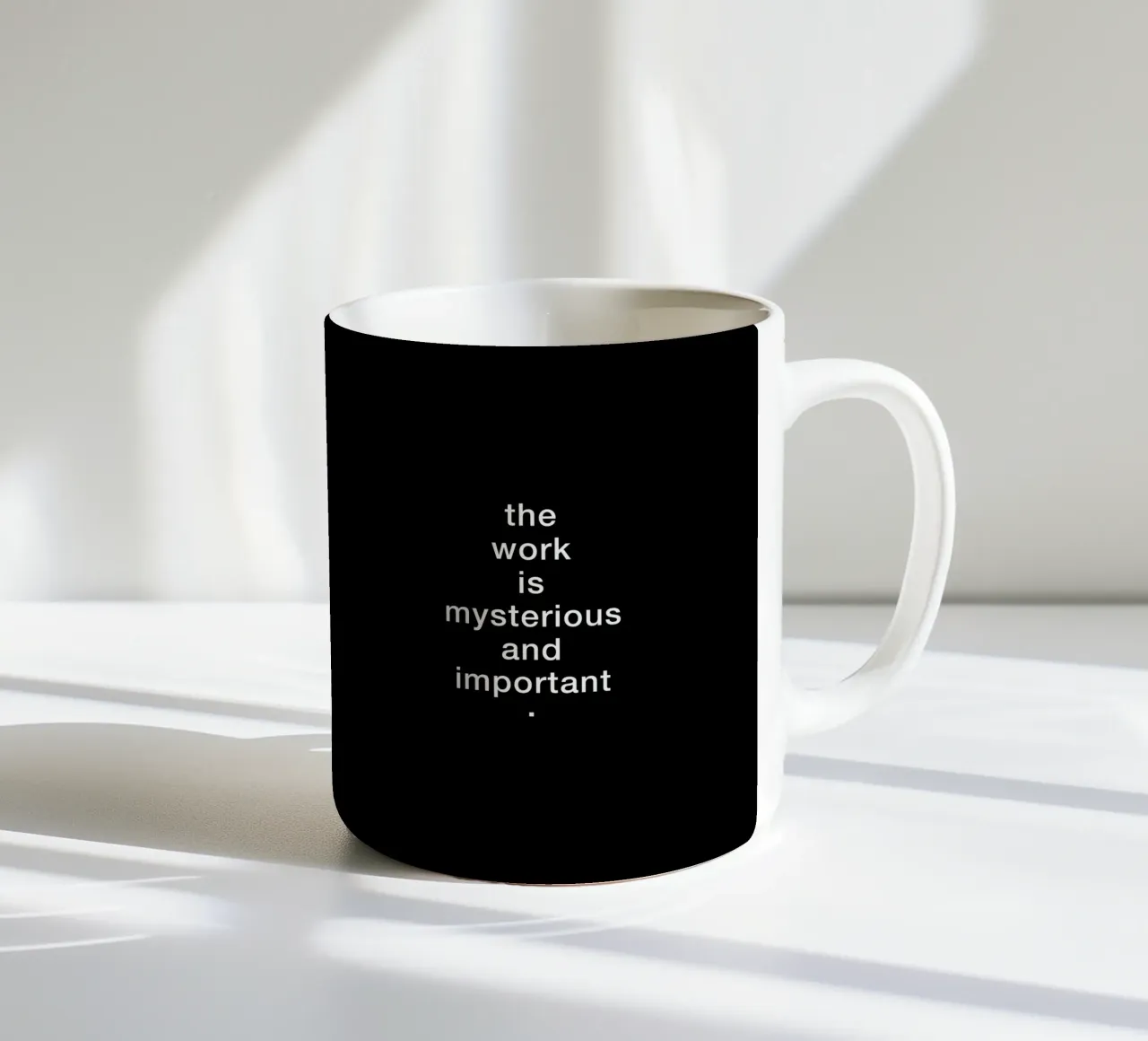 the work is mysterious tazza in ceramica da 7115