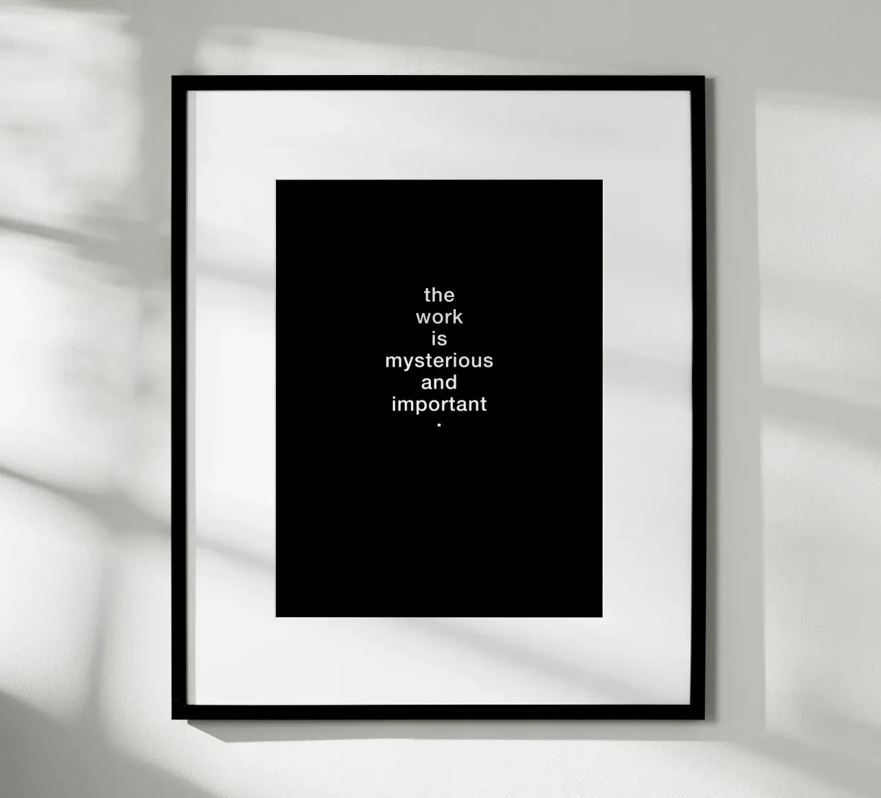 the work is mysterious poster da 7115
